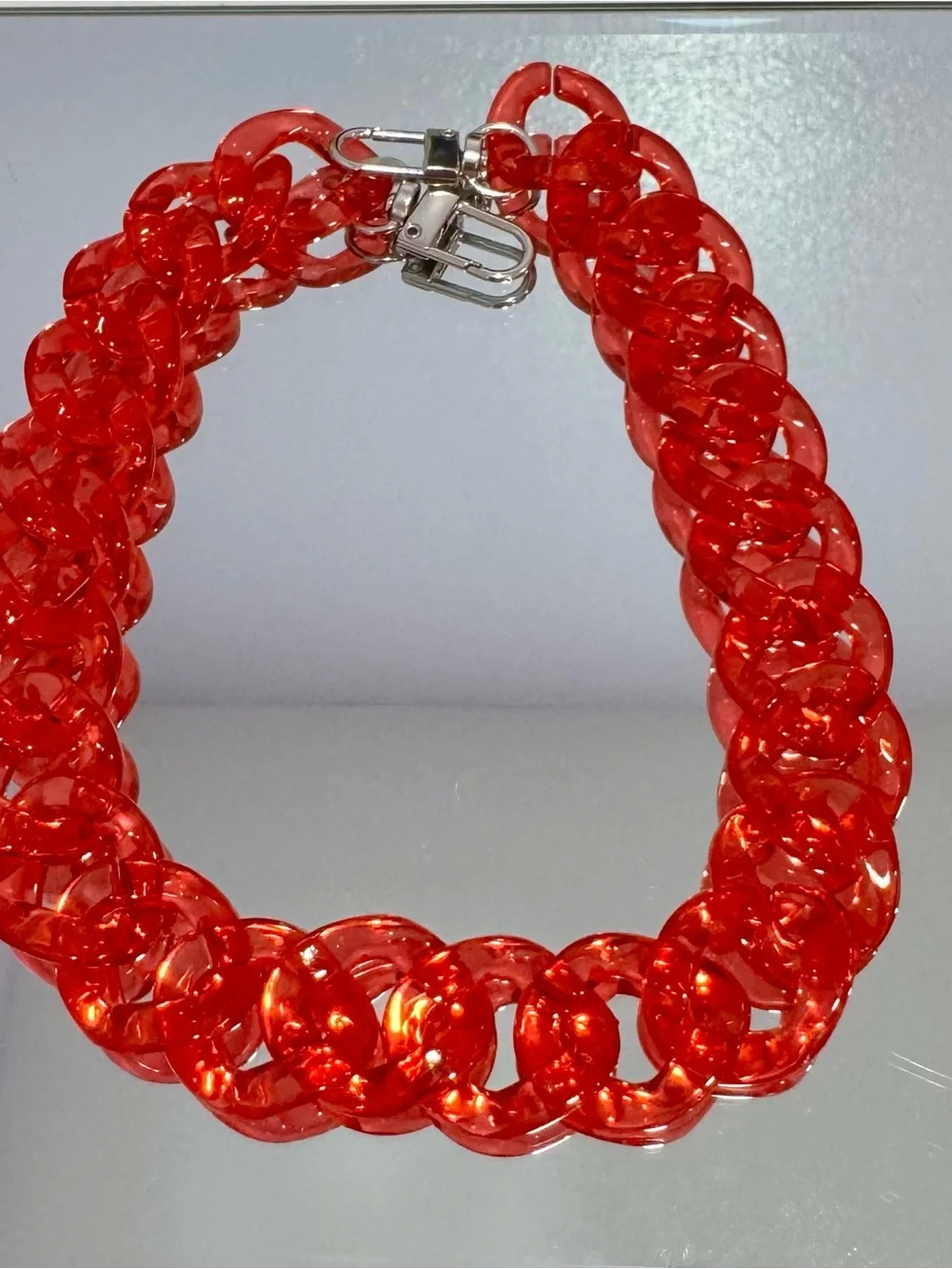 New Red Jelly Bag Chain 18 inches